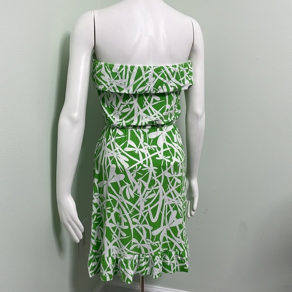 Lilly Pulitzer Flor Light My Fire Strapless Ruffle Dress - Picture 7 of 8